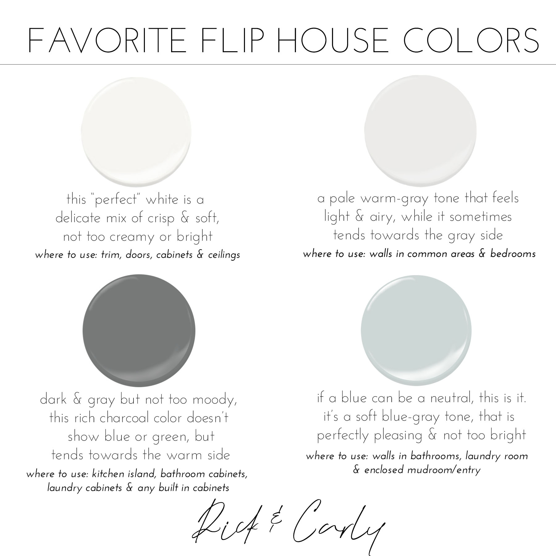 Favorite Flip House Colors
